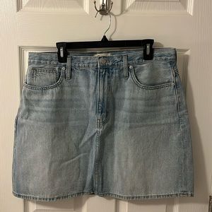 Women’s Madewell “Rigid Denim A-Line” Skirt